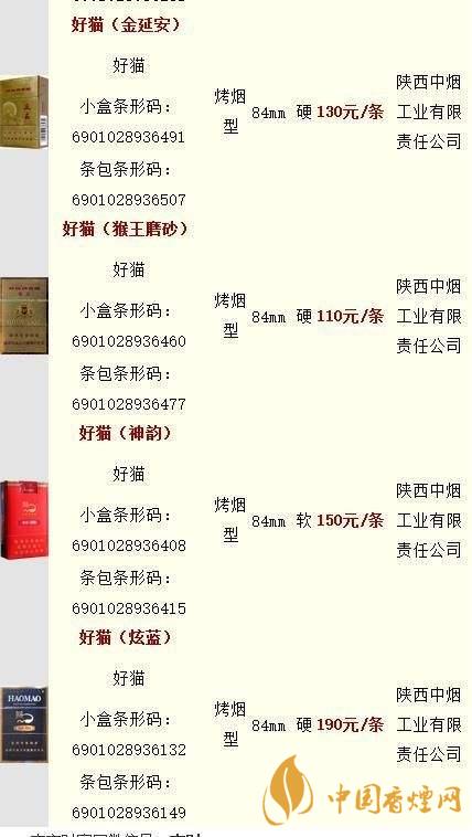 好貓香煙零售價(jià)一包多少錢？好貓香煙價(jià)格查詢最新